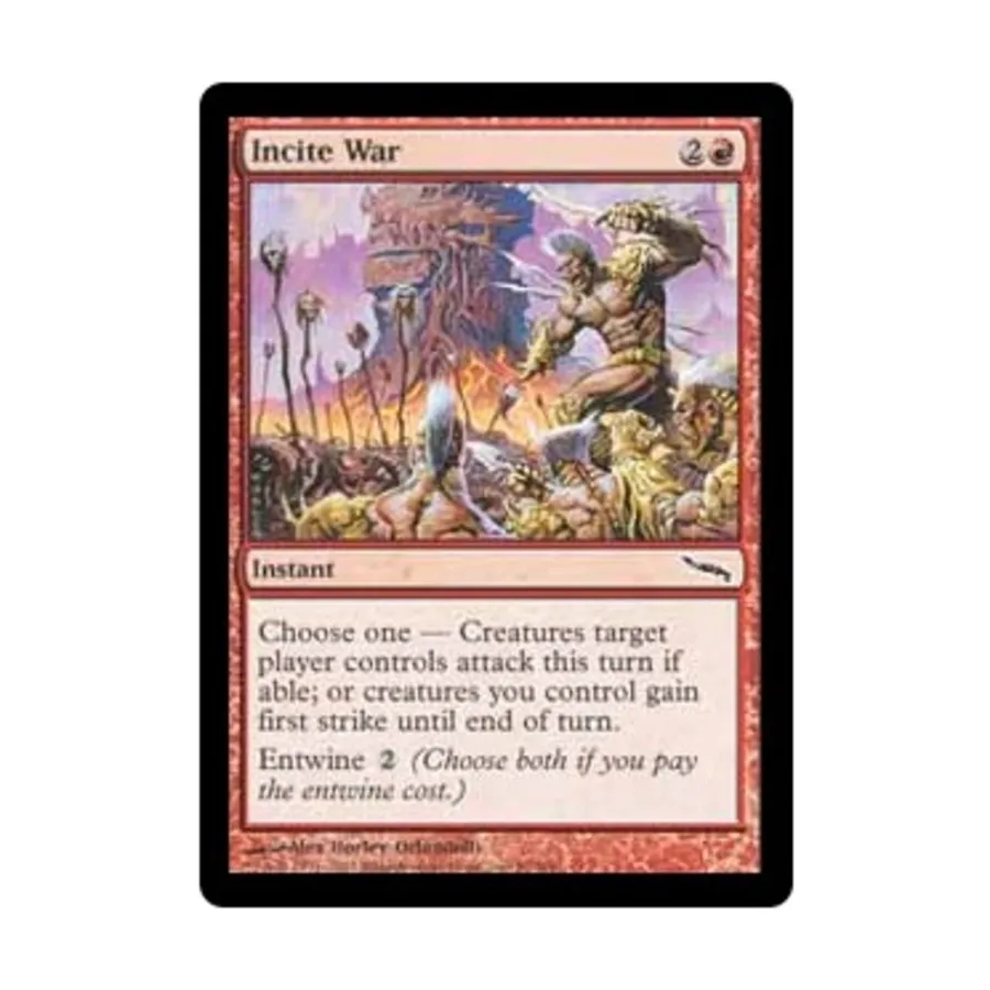 CCG Разжигание войны (С) (Фольга), MTG - Mirrodin
CCG Разжигание войны (С) (Фольга), MTG - Mirrodin