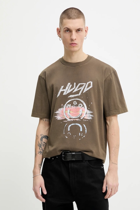 Футболка из хлопка Hugo Blue, зеленый
Футболка из хлопка Hugo Blue, зеленый