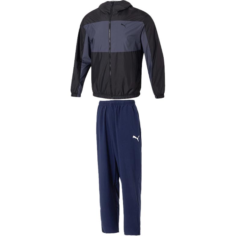 PUMA Повседневный спортивный костюм мужской: куртка Black + брюки Tweed Blue
PUMA Повседневный спортивный костюм мужской: куртка Black + брюки Tweed Blue