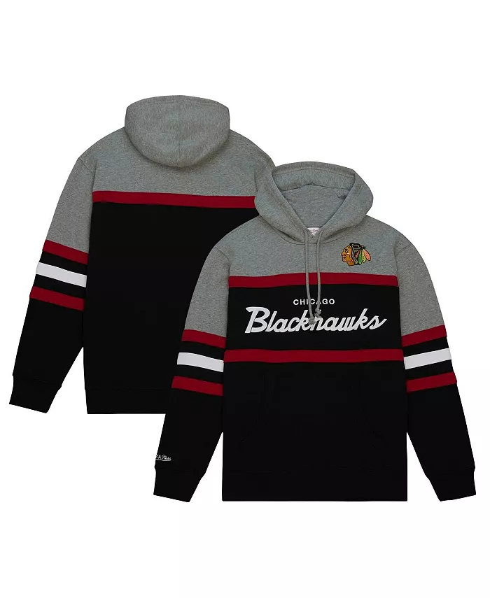 Мужская черно-серая толстовка с капюшоном Chicago Blackhawks Head Coach Mitchell & Ness
Мужская черно-серая толстовка с капюшоном Chicago Blackhawks Head Coach Mitchell & Ness