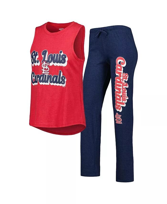 Женский темно-синий, красный St. Louis Cardinals Wordmark Meter Muscle майка и штаны для сна Concepts Sport
Женский темно-синий, красный St. Louis Cardinals Wordmark Meter Muscle майка и штаны для сна Concepts Sport