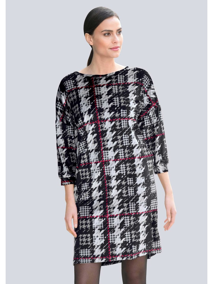 Alba Moda Трикотажное платье с узором «гусиная лапка» черного цвета
Alba Moda Трикотажное платье с узором «гусиная лапка» черного цвета