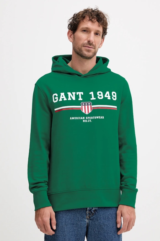 Толстовка Gant, зеленый
Толстовка Gant, зеленый