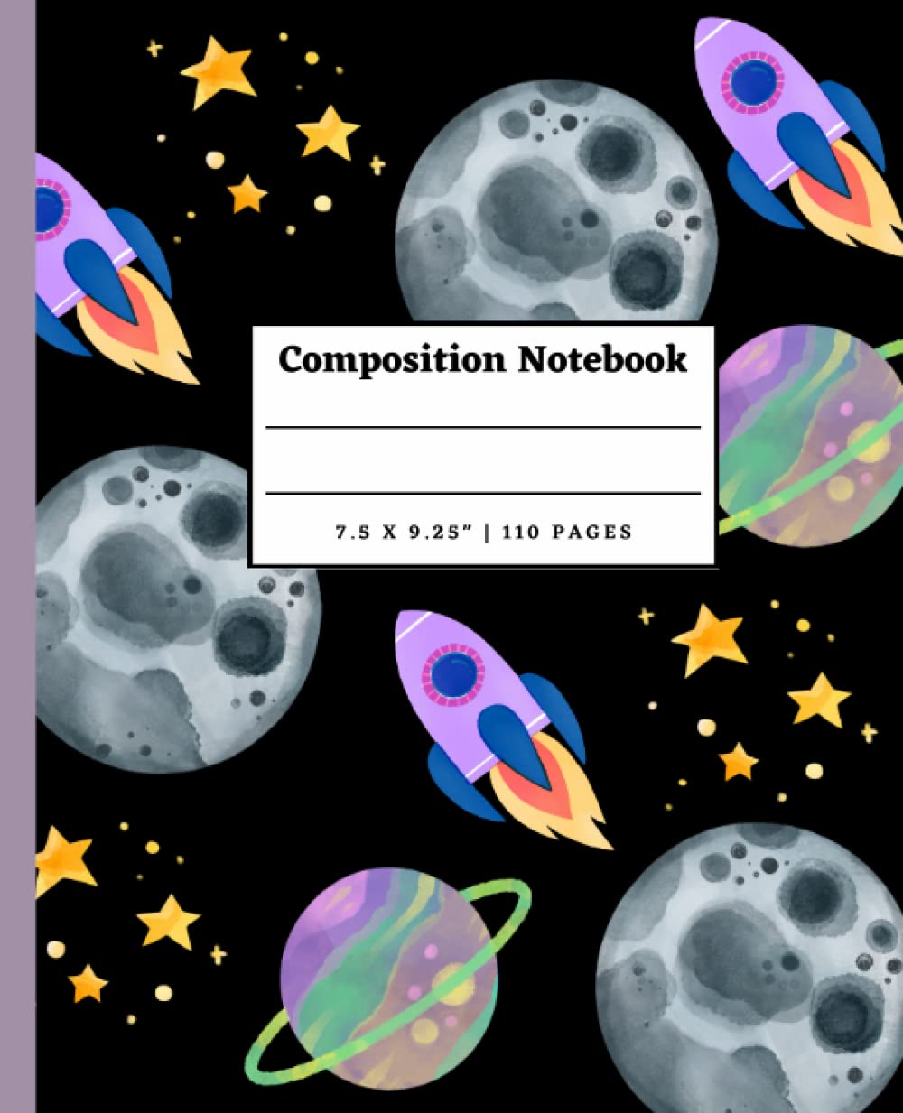 Outer Space Composition Notebook: Galaxy Notebook for Kids | 110 pages, 7.5 x 9.25" (Independently published)
Outer Space Composition Notebook: Galaxy Notebook for Kids | 110 pages, 7.5 x 9.25" (Independently published)