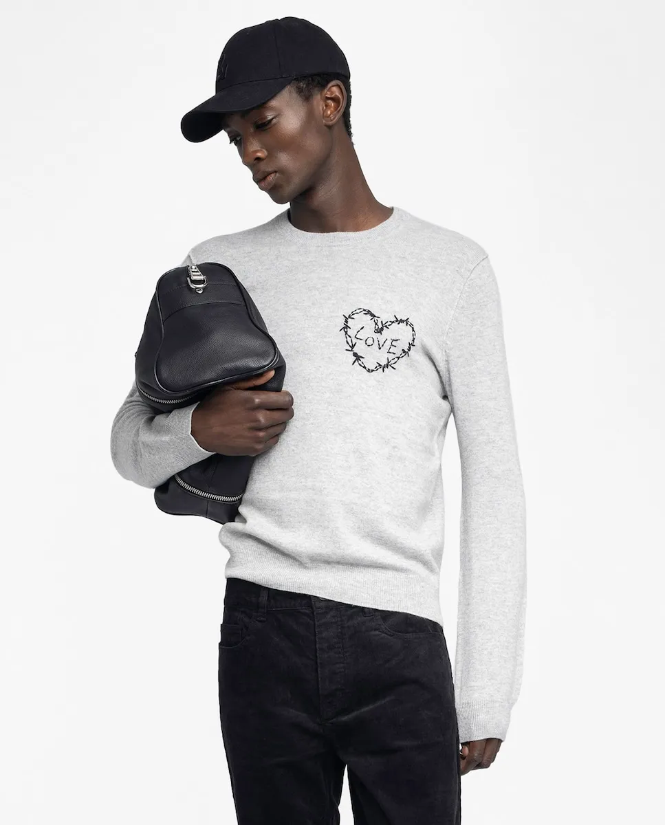 Мужская шерстяная толстовка с длинным рукавом Kennedy Zadig & Voltaire, светло-серый
Мужская шерстяная толстовка с длинным рукавом Kennedy Zadig & Voltaire, светло-серый