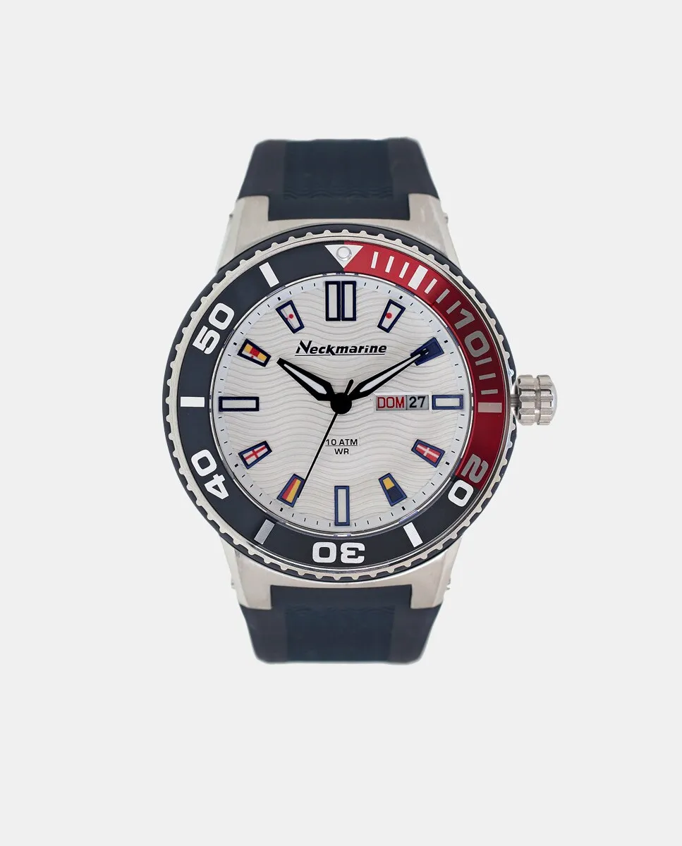 Большие мужские часы из белого каучука NM0989J05 Neckmarine
Большие мужские часы из белого каучука NM0989J05 Neckmarine