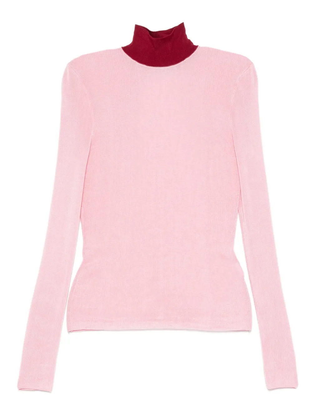 Ребристый топ с высоким воротом Self-Portrait, розовый
Ребристый топ с высоким воротом Self-Portrait, розовый