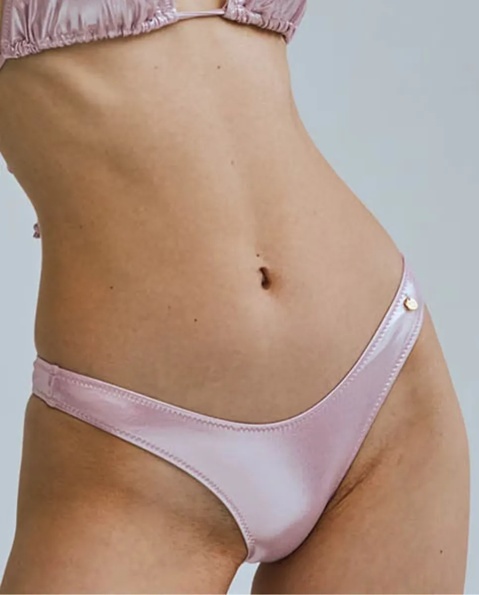 Плавки бикини V-образной формы из металлизированной ткани Bohodot, розовый
Плавки бикини V-образной формы из металлизированной ткани Bohodot, розовый