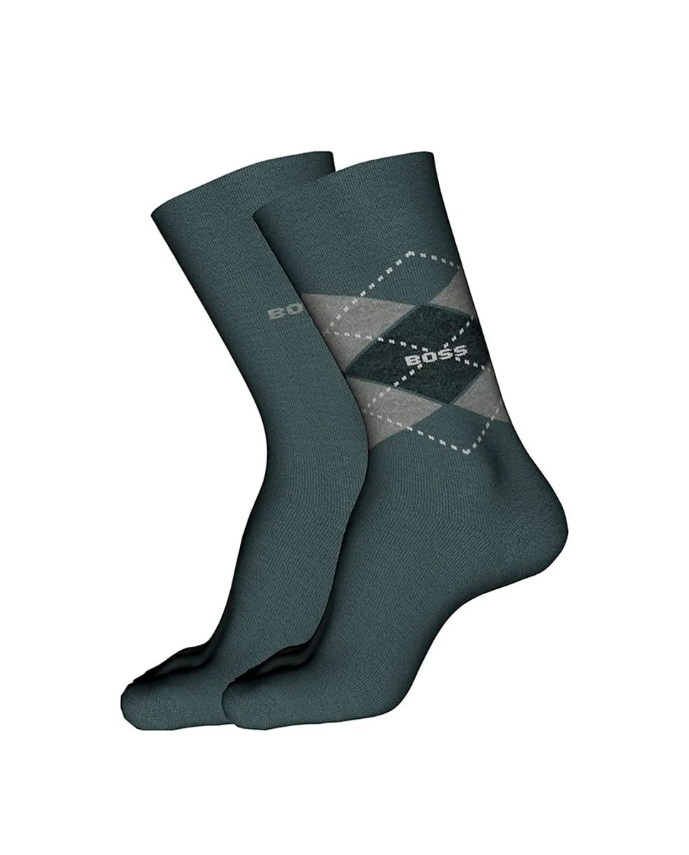 Набор из двух мужских носков черного цвета, универсальный размер Boss
Набор из двух мужских носков черного цвета, универсальный размер Boss