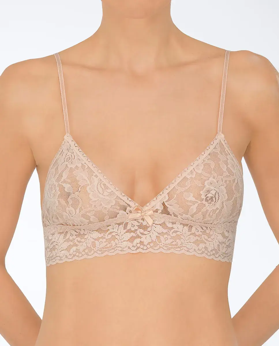 Кружевной бюстгальтер с тонкими ремешками Hanky Panky, бежевый
Кружевной бюстгальтер с тонкими ремешками Hanky Panky, бежевый