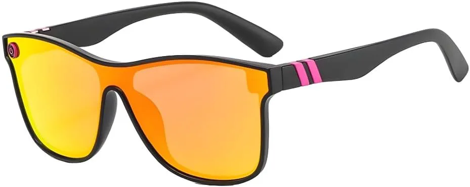 Спортивные солнцезащитные очки Mass Vision 'The Prime Time' для мужчин и женщин – легкие цельные линзы, защита от УФ-излучения, стильный дизайн, Fire Brick
Спортивные солнцезащитные очки Mass Vision 'The Prime Time' для мужчин и женщин – легкие цельные линзы, защита от УФ-излучения, стильный дизайн, Fire Brick