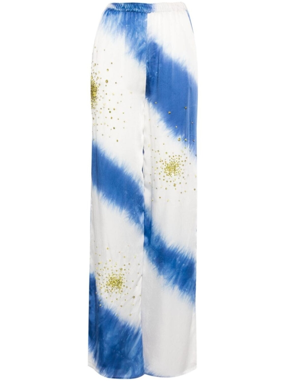 DES PHEMMES брюки с кристаллами и принтом тай-дай, белый
DES PHEMMES брюки с кристаллами и принтом тай-дай, белый