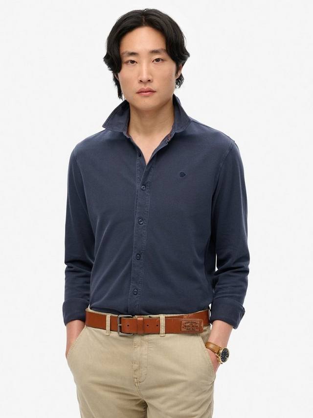 Хлопковая винтажная рубашка с длинными рукавами в стиле destroy pique Superdry, Sailing Navy
Хлопковая винтажная рубашка с длинными рукавами в стиле destroy pique Superdry, Sailing Navy