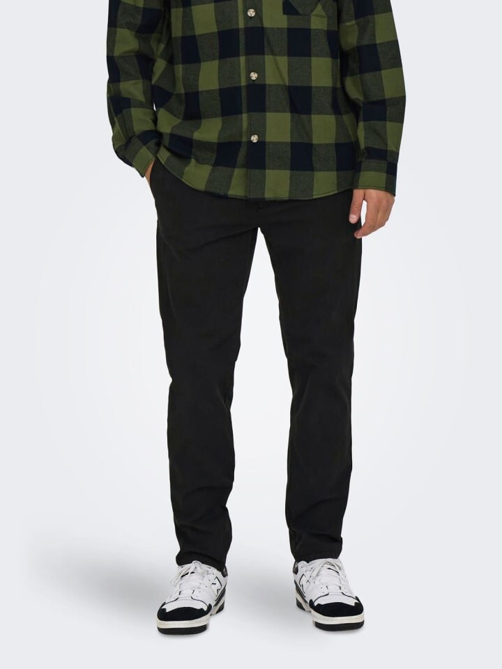 Брюки чинос Only&Sons Hose Chino Basic Reißverschluss Gesäßtaschen, черный
Брюки чинос Only&Sons Hose Chino Basic Reißverschluss Gesäßtaschen, черный