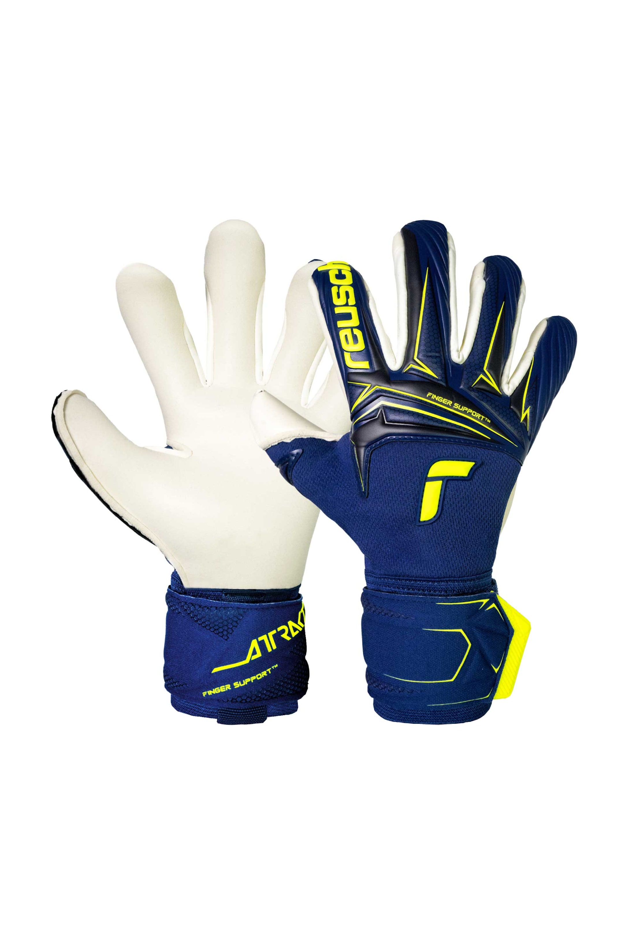 REUSCH Атлетические перчатки 'Attrakt Duo Finger Support' в темно-синем цвете
REUSCH Атлетические перчатки 'Attrakt Duo Finger Support' в темно-синем цвете