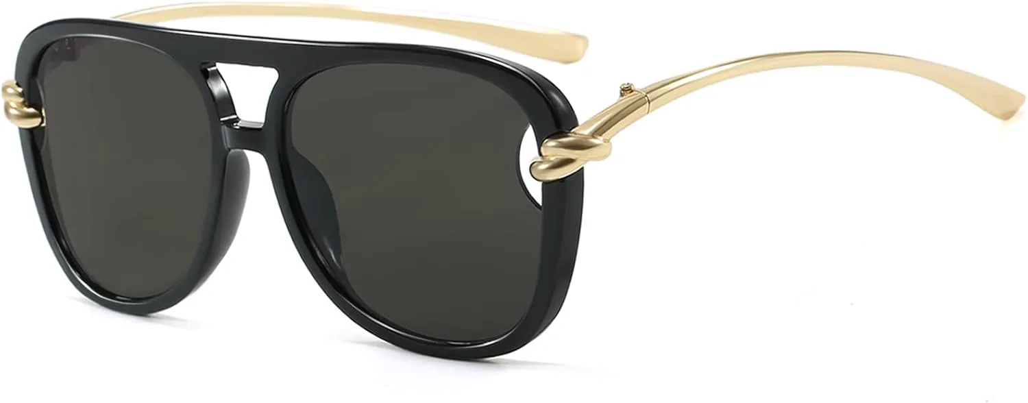 Ретро-солнцезащитные очки-авиаторы для женщин и мужчин. Модные солнцезащитные очки-авиаторы большого размера в стиле 70-х. Винтажные очки YouthMall, Black/Grey
Ретро-солнцезащитные очки-авиаторы для женщин и мужчин. Модные солнцезащитные очки-авиаторы большого размера в стиле 70-х. Винтажные очки YouthMall, Black/Grey