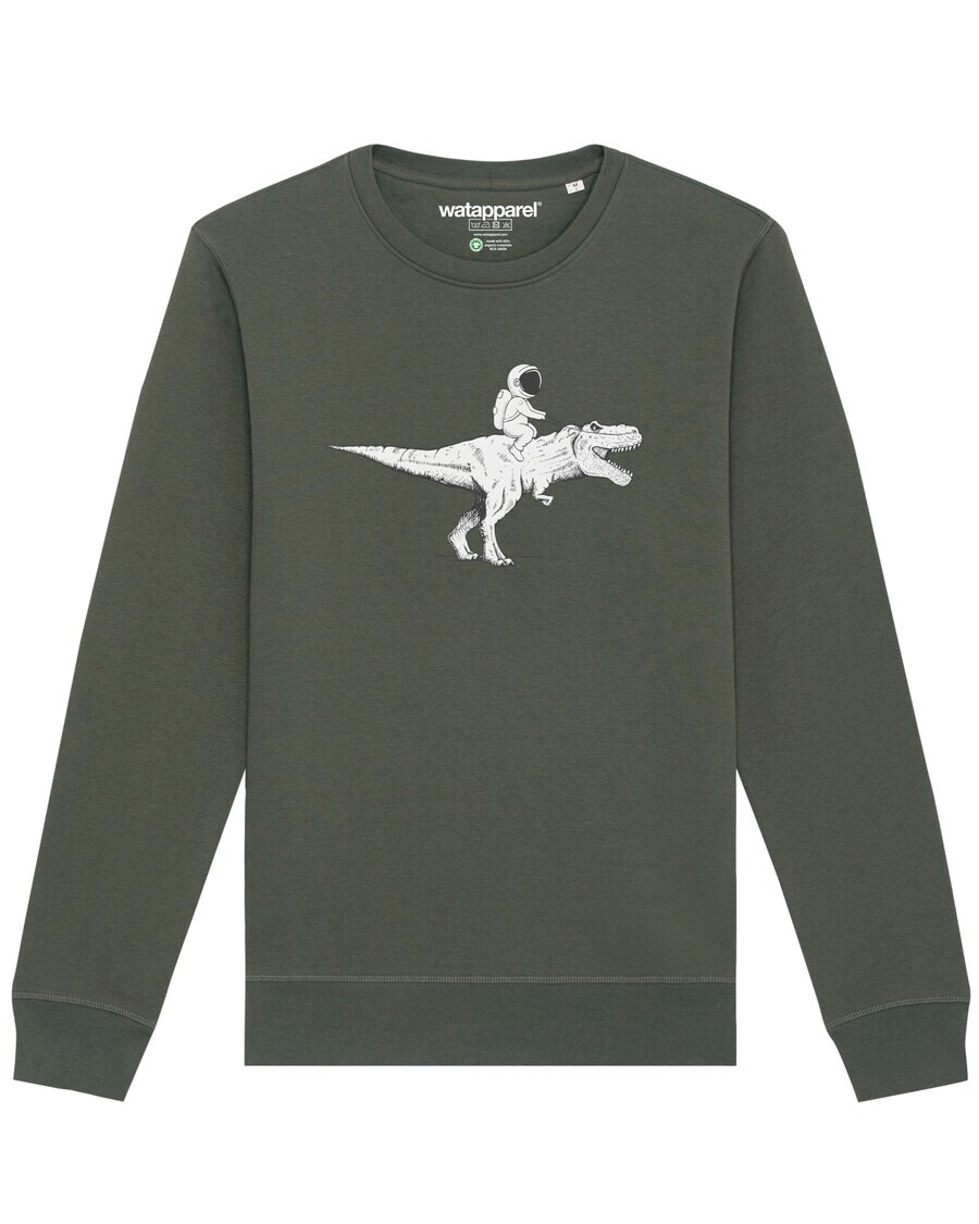 Свитер Watapparel Sweatshirt Astronaut on T-Rex, хаки
Свитер Watapparel Sweatshirt Astronaut on T-Rex, хаки