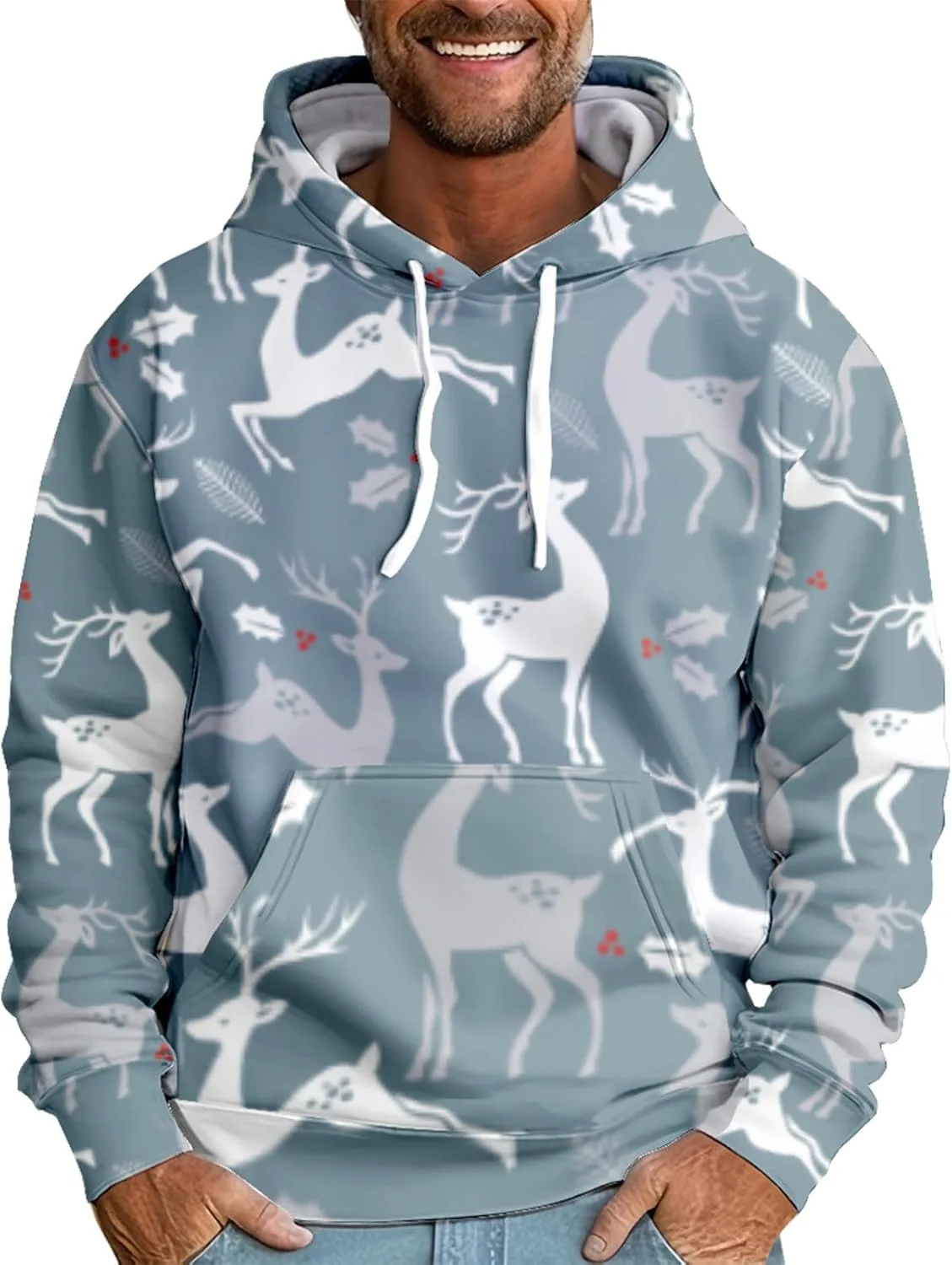 Графический худи с оленем для мужчин, фланелевый, утепленный, оверсайз
Графический худи с оленем для мужчин, фланелевый, утепленный, оверсайз