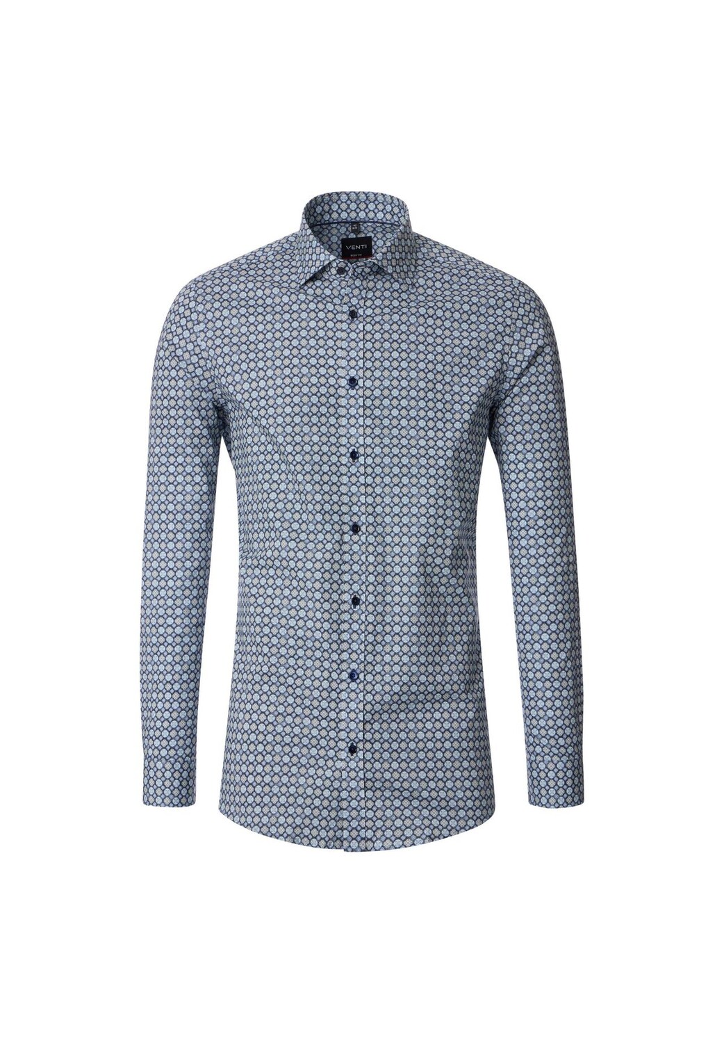 Мужская деловая рубашка с принтом, облегающая боди Venti, цвет Blau(100)
Мужская деловая рубашка с принтом, облегающая боди Venti, цвет Blau(100)