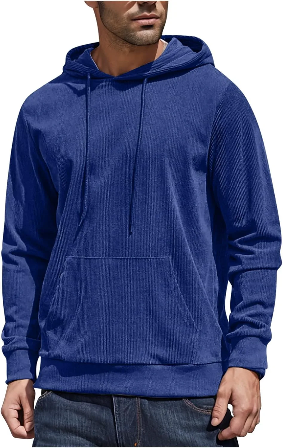 Толстовка с капюшоном для мужчин, длинный рукав, вельвет, легкая QUNPIU
Толстовка с капюшоном для мужчин, длинный рукав, вельвет, легкая QUNPIU