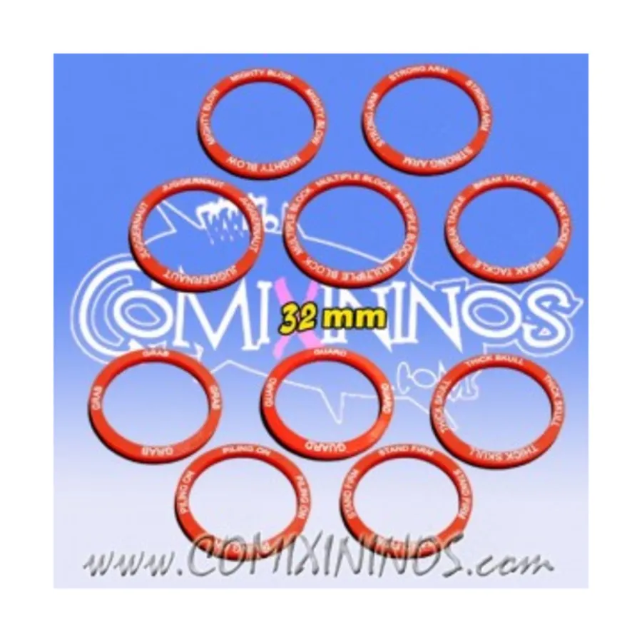 Кольца навыков силы, 32 мм — красные, Fantasy Football Miniatures - Accessories (28mm)
Кольца навыков силы, 32 мм — красные, Fantasy Football Miniatures - Accessories (28mm)