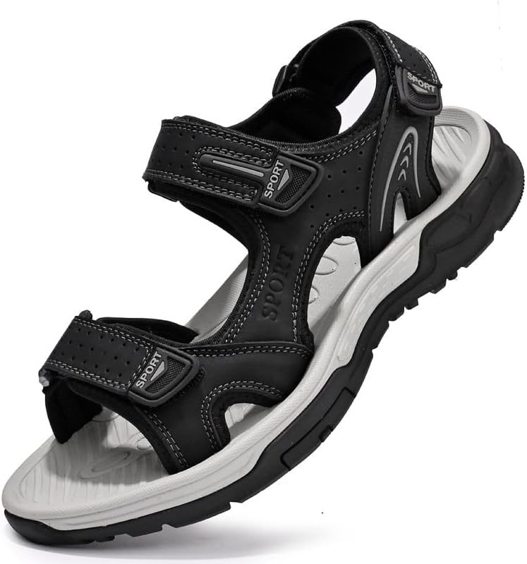 Мужские спортивные сандалии из кожи с открытым носком, регулируемые, для активного отдыха и рыбалки Mecolop, черный
Мужские спортивные сандалии из кожи с открытым носком, регулируемые, для активного отдыха и рыбалки Mecolop, черный