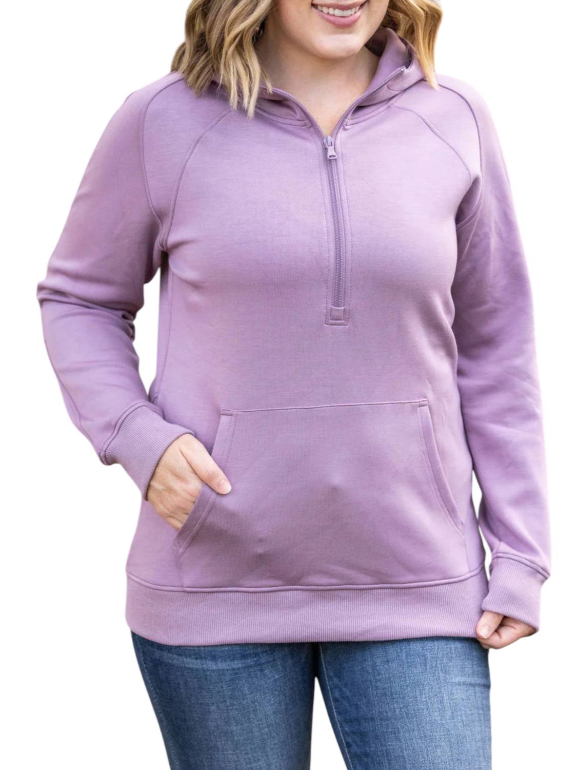 Лавандовая худи-полузип Michelle Mae
Лавандовая худи-полузип Michelle Mae