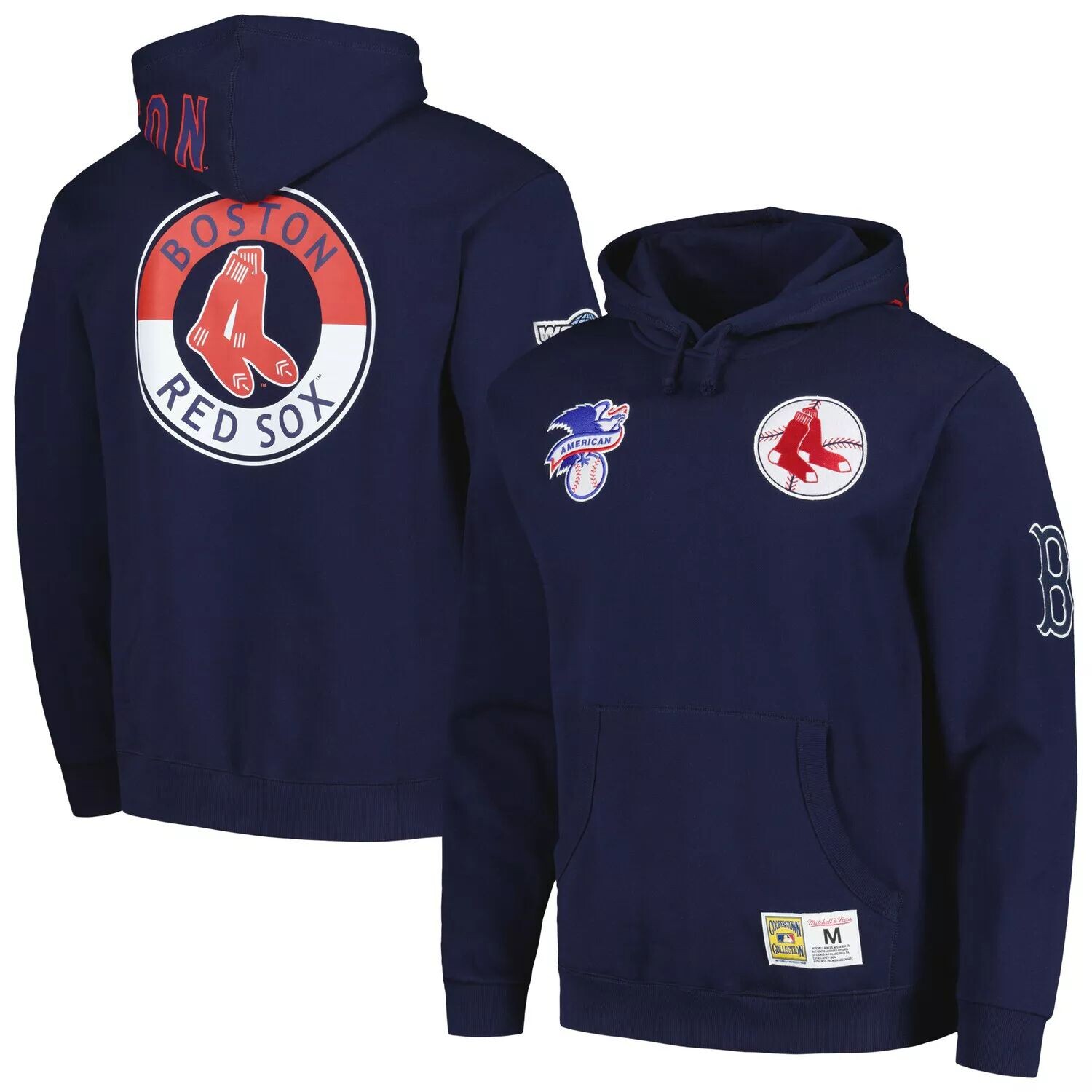 Мужской темно-синий пуловер с капюшоном Mitchell & Ness Boston Red Sox City Collection
Мужской темно-синий пуловер с капюшоном Mitchell & Ness Boston Red Sox City Collection