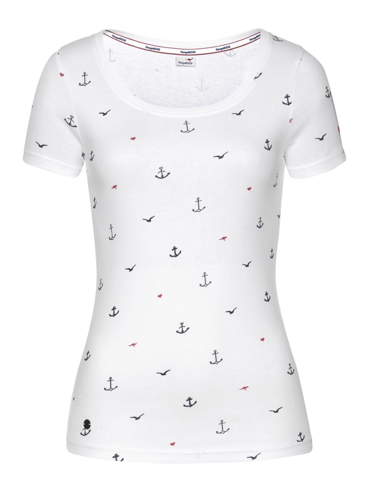 Футболка белого цвета Kangaroos
Футболка белого цвета Kangaroos