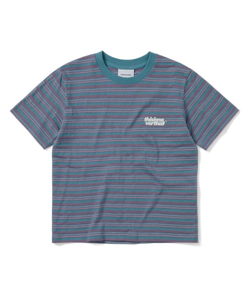 Футболка полосатая с принтом Thisisneverthat, светло-голубой
Футболка полосатая с принтом Thisisneverthat, светло-голубой