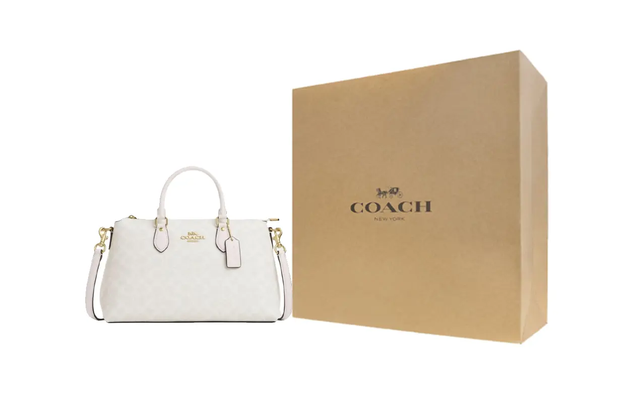 COACH Плечевая сумка из ПВХ через плечо женская большая меловая белая
COACH Плечевая сумка из ПВХ через плечо женская большая меловая белая