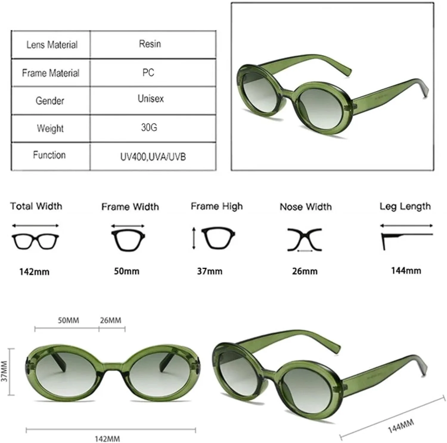 Овальные солнцезащитные очки желейного цвета для женщин, модные, с защитой от УФ-излучения UV400, трендовые, с градиентным переходом цвета TVTBBVV, Olive Green Green
Овальные солнцезащитные очки желейного цвета для женщин, модные, с защитой от УФ-излучения UV400, трендовые, с градиентным переходом цвета TVTBBVV, Olive Green Green