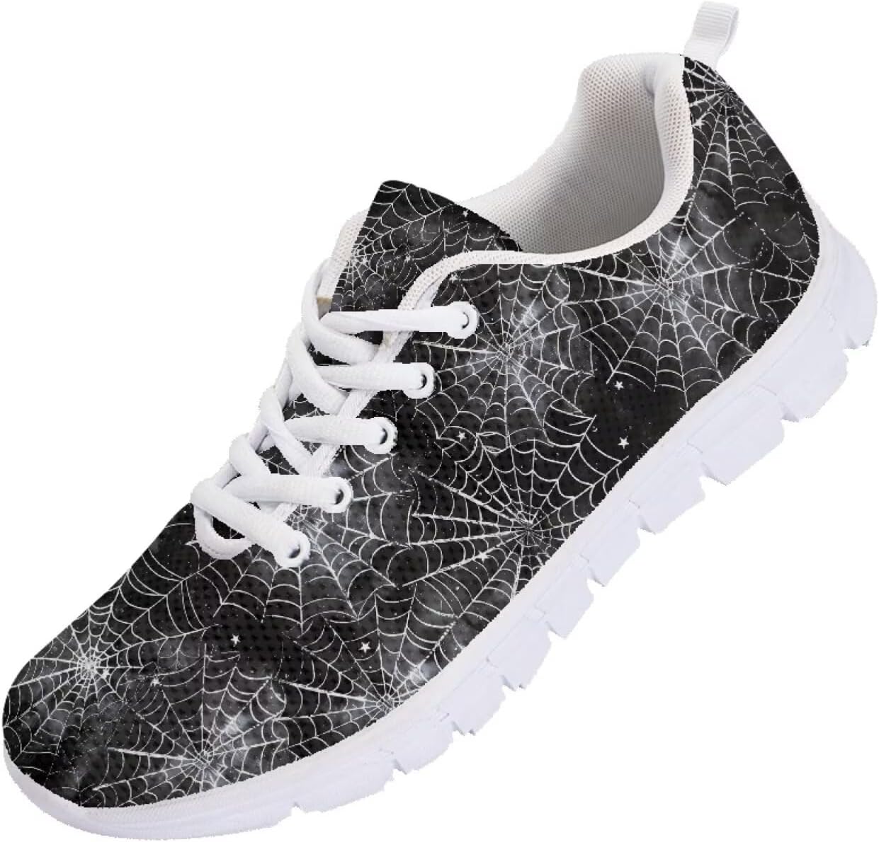 Кроссовки Forchrinse на Хэллоуин для женщин и мужчин, дышащие, с шнуровкой, для прогулок, повседневные сетчатые, противоскользящие теннисные туфли, Halloween Spider Web
Кроссовки Forchrinse на Хэллоуин для женщин и мужчин, дышащие, с шнуровкой, для прогулок, повседневные сетчатые, противоскользящие теннисные туфли, Halloween Spider Web