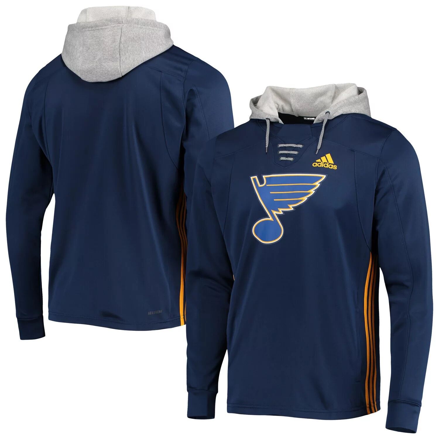 Мужская толстовка с капюшоном adidas Navy St. Louis Blues Skate Lace AEROREADY
Мужская толстовка с капюшоном adidas Navy St. Louis Blues Skate Lace AEROREADY