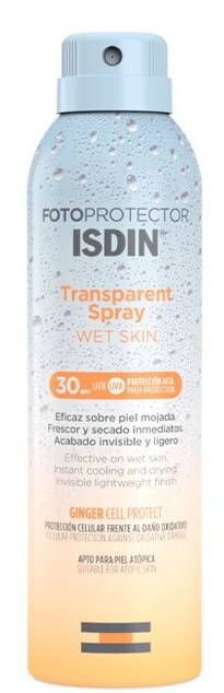 Isdin Fotoprotector Transparent Spray Wet Skin SPF30 защитный крем с фильтром, 250 ml
Isdin Fotoprotector Transparent Spray Wet Skin SPF30 защитный крем с фильтром, 250 ml