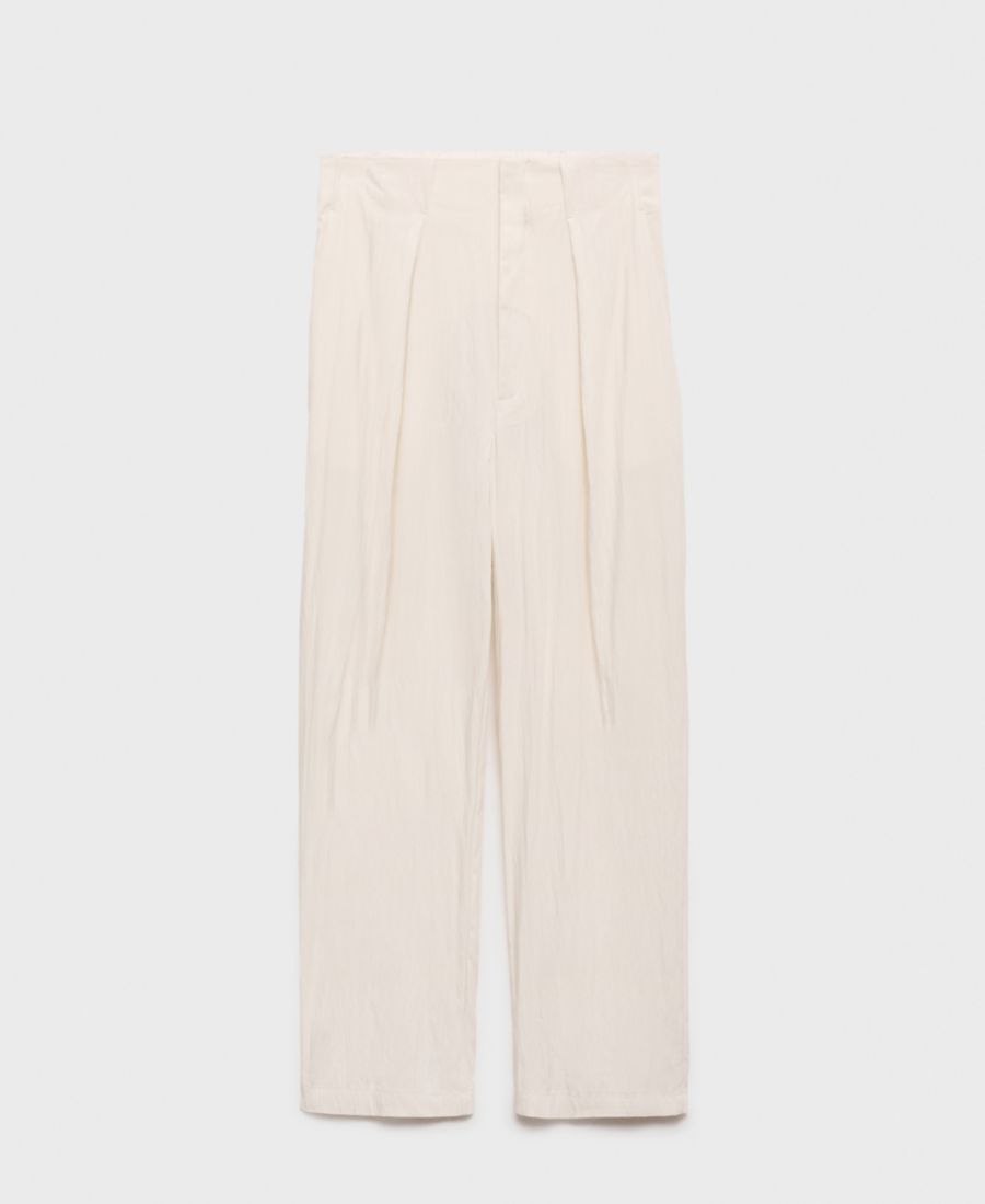 Женские укороченные брюки свободного кроя MANGO, Vanilla
Женские укороченные брюки свободного кроя MANGO, Vanilla