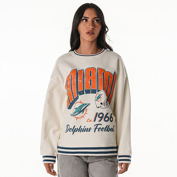 Женский оверсайз свитшот Miami Dolphins кремового цвета из френч терри The Wild Collective
Женский оверсайз свитшот Miami Dolphins кремового цвета из френч терри The Wild Collective