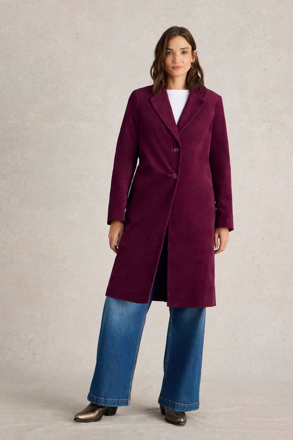 Пальто из бархата камила White Stuff, фиолетовый
Пальто из бархата камила White Stuff, фиолетовый