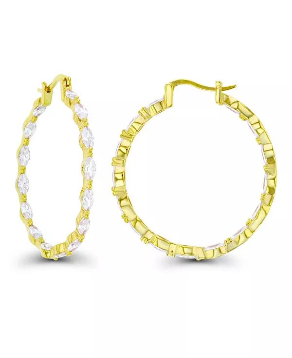 Серьги-Кольца из 14-каратного розового золота с фианитами огранки «маркиз» (также из 14-каратного золота по серебру или 14-каратного розового золота по серебру) Macy'S, yellow
Серьги-Кольца из 14-каратного розового золота с фианитами огранки «маркиз» (также из 14-каратного золота по серебру или 14-каратного розового золота по серебру) Macy'S, yellow