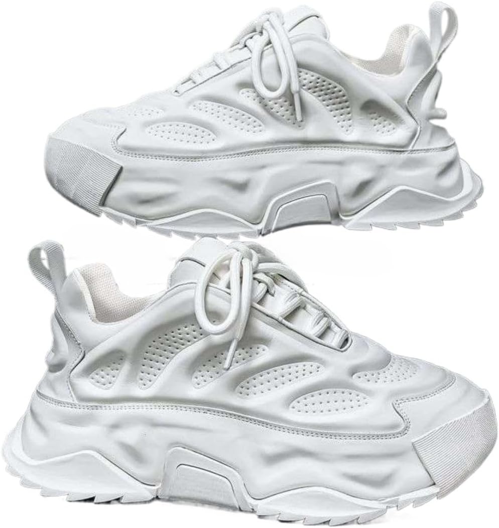 Футуристические мужские кроссовки Y2K из искусственной кожи с массивной подошвой, повышающие рост на 5 см, с ярким сочетанием цветов, уличная мода, удобные для ходьбы и повседневного ношения, с увеличенной подошвой Ctkvbmeoi, белый
Футуристические мужские кроссовки Y2K из искусственной кожи с массивной подошвой, повышающие рост на 5 см, с ярким сочетанием цветов, уличная мода, удобные для ходьбы и повседневного ношения, с увеличенной подошвой Ctkvbmeoi, белый