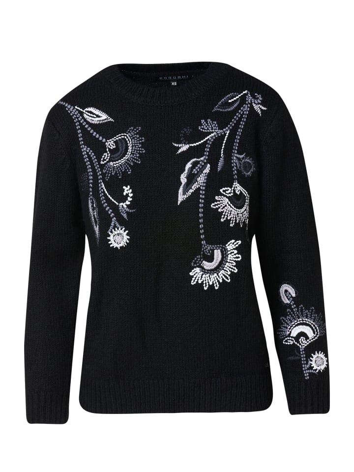 Женский свитер с цветочной вышивкой в ЧЕРНОМ цвете KOROSHI
Женский свитер с цветочной вышивкой в ЧЕРНОМ цвете KOROSHI