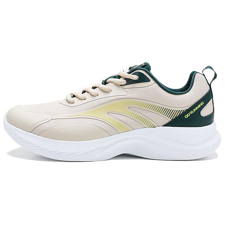 QIAODAN Кроссовки для бега с противоскользящей подошвой, износостойкие, мужские, бежево-зеленые
QIAODAN Кроссовки для бега с противоскользящей подошвой, износостойкие, мужские, бежево-зеленые