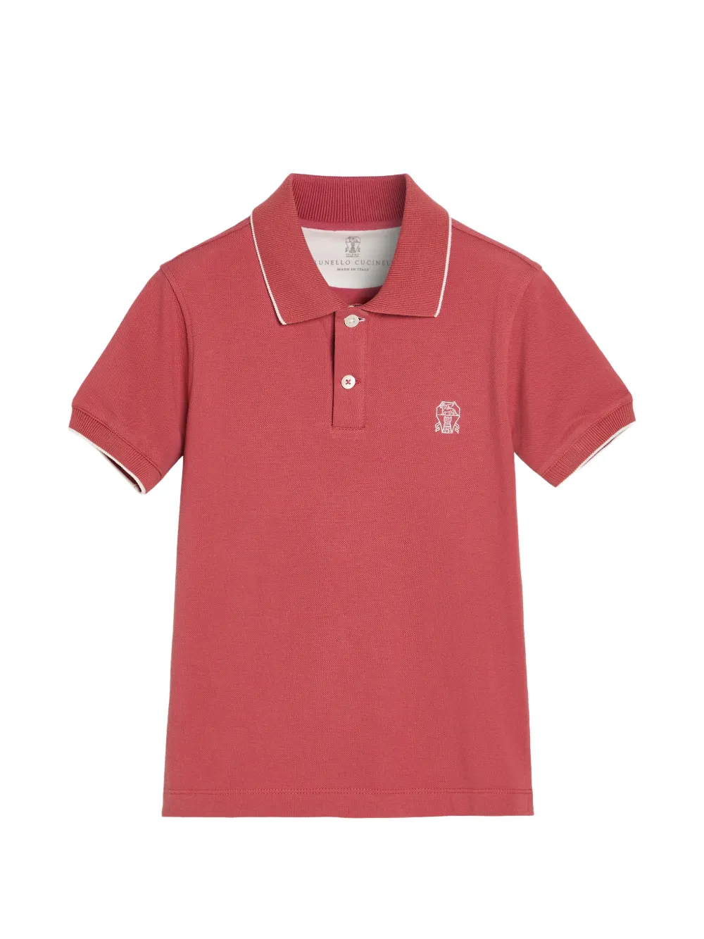 Хлопковое поло с логотипом Brunello Cucinelli Kids, красный
Хлопковое поло с логотипом Brunello Cucinelli Kids, красный