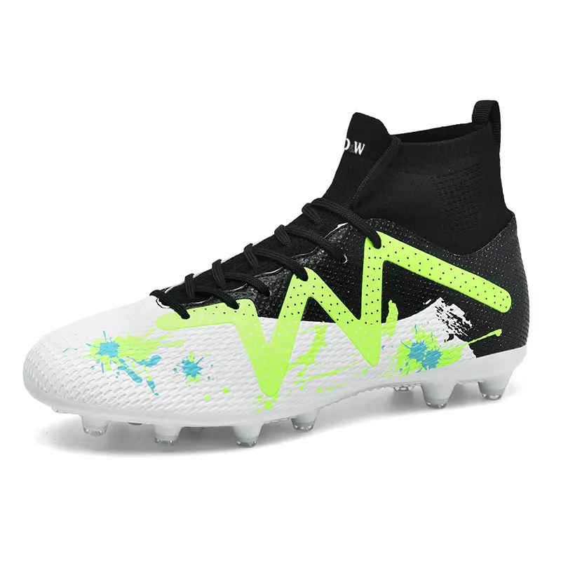 Футбольные бутсы для детей и подростков с высоким верхом, противоскользящие, с амортизацией от ударов и истираний D&W, черный/белый
Футбольные бутсы для детей и подростков с высоким верхом, противоскользящие, с амортизацией от ударов и истираний D&W, черный/белый