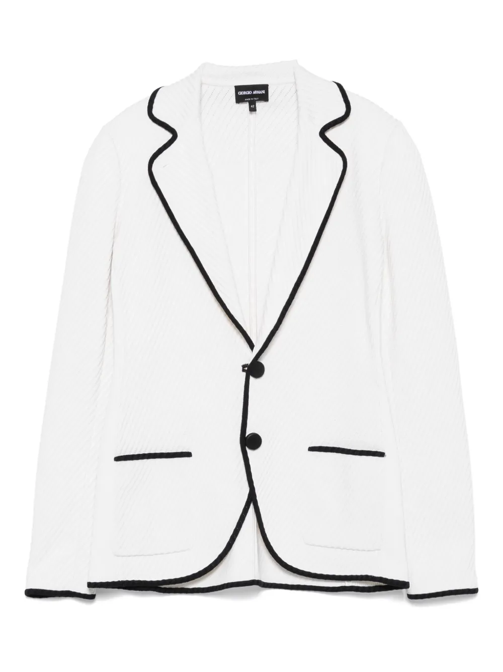 Блейзер с отделкой в рубчик GIORGIO ARMANI, белый
Блейзер с отделкой в рубчик GIORGIO ARMANI, белый