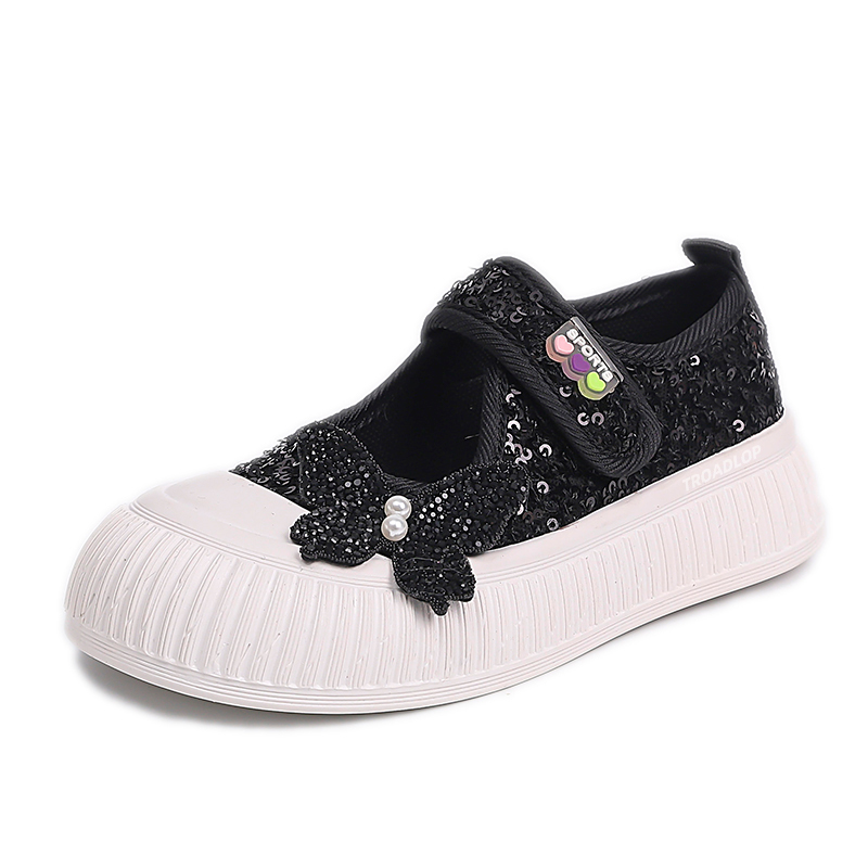 Детские сандалии из дышащей ткани, устойчивые к истиранию TROADLOP, черный 
Детские сандалии из дышащей ткани, устойчивые к истиранию TROADLOP, черный