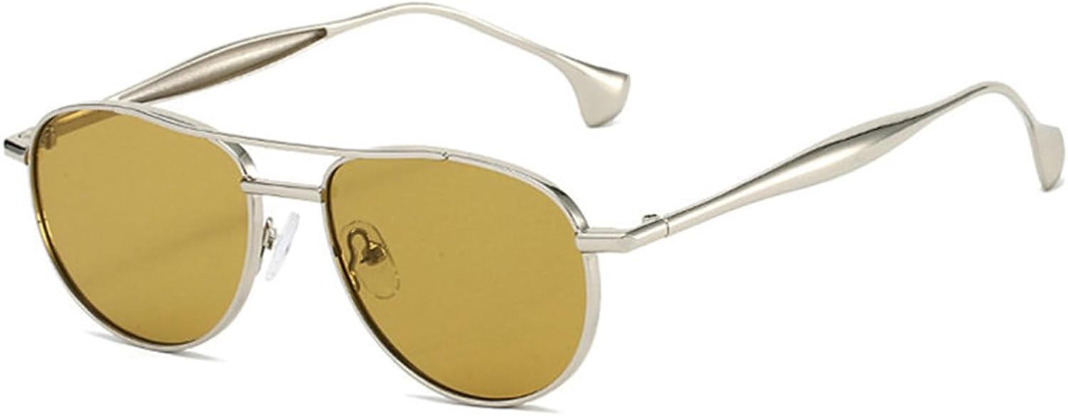 Солнцезащитные очки Willochra Fashion с двойной перемычкой, овальной формы, для женщин и мужчин, в стиле 90-х, классические круглые, цвета шампанского, с защитой от ультрафиолета UV400, C6
Солнцезащитные очки Willochra Fashion с двойной перемычкой, овальной формы, для женщин и мужчин, в стиле 90-х, классические круглые, цвета шампанского, с защитой от ультрафиолета UV400, C6