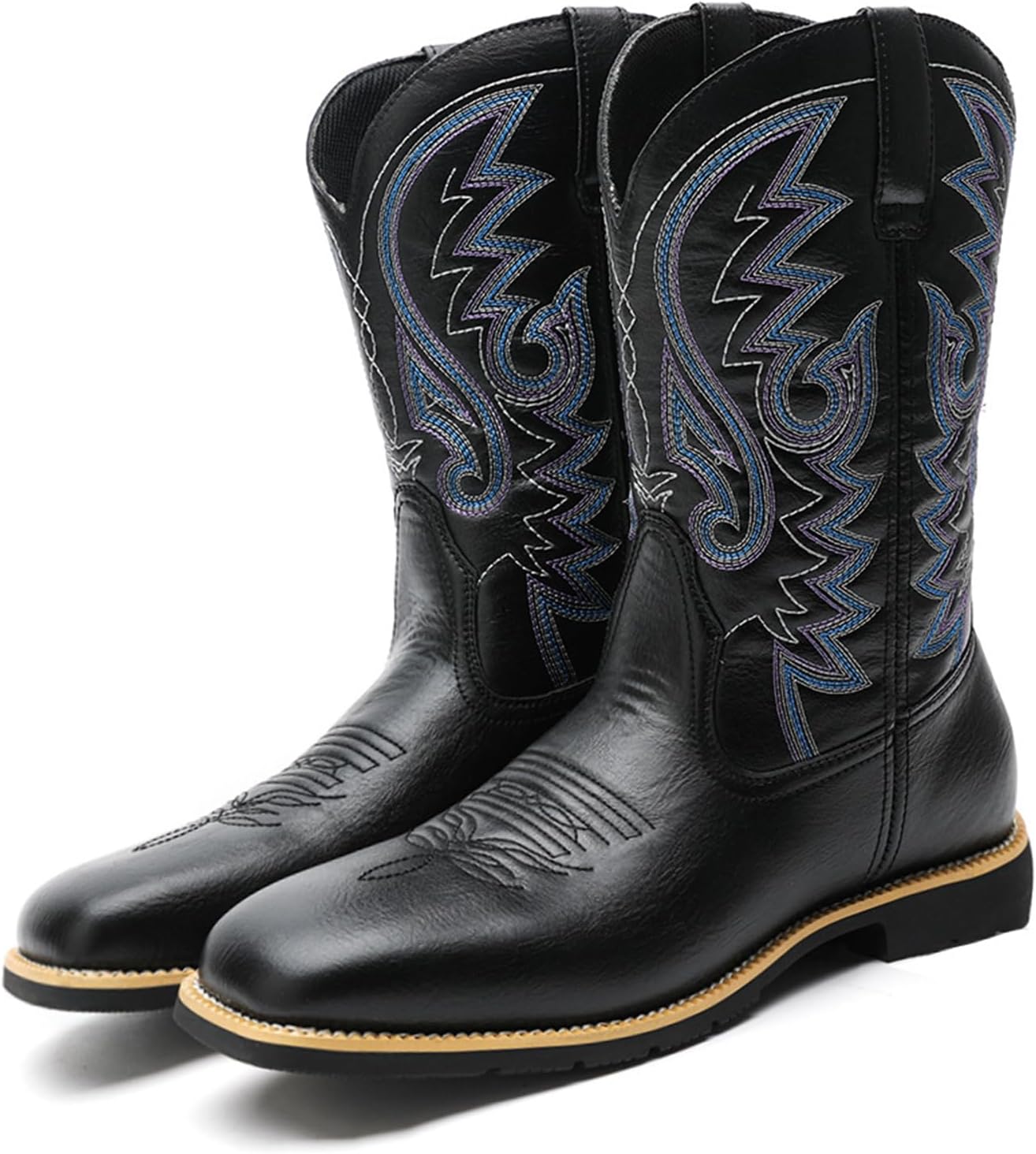 Мужские ковбойские сапоги OPPQQ с квадратным носком из кожи, средние по голени, повседневные сапоги из кожи, с вышивкой в деревенском стиле, современные традиционные вышитые деревенские сапоги, черный
Мужские ковбойские сапоги OPPQQ с квадратным носком из кожи, средние по голени, повседневные сапоги из кожи, с вышивкой в деревенском стиле, современные традиционные вышитые деревенские сапоги, черный