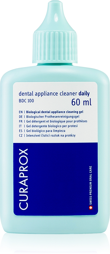 Раствор для чистки зубных протезов BDC 100 Curaprox, daily 60 мл
Раствор для чистки зубных протезов BDC 100 Curaprox, daily 60 мл