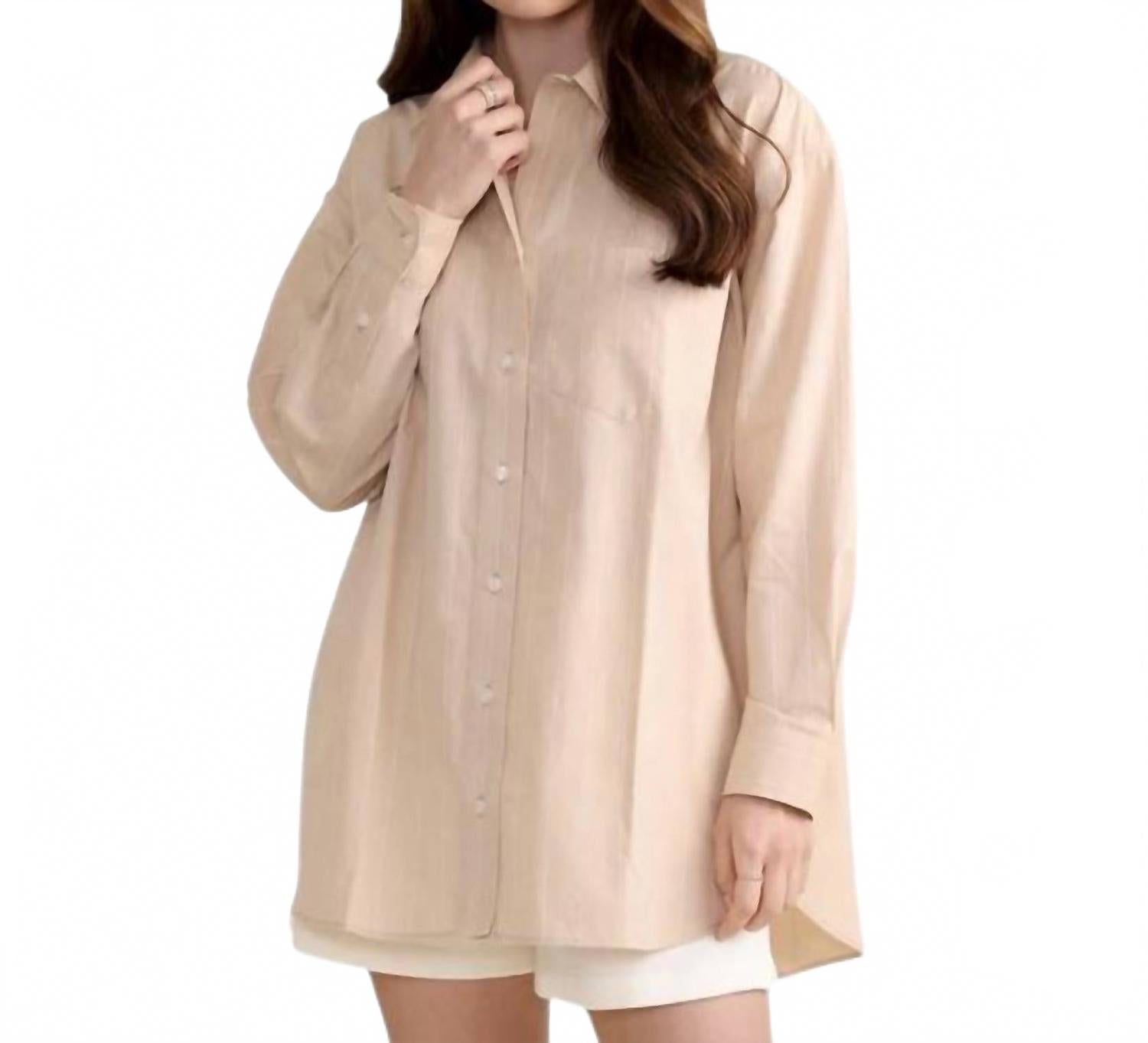 Блуза Beaufort с пуговицами в бежевую полоску Le Marais
Блуза Beaufort с пуговицами в бежевую полоску Le Marais